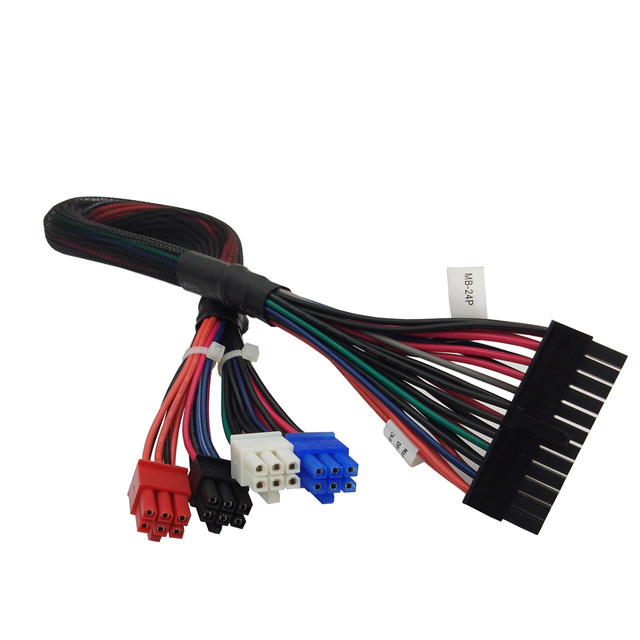 24 Pin to 6 Pin Motherboard Adapter Cable ATX 24p Psu Power Supply 24Pin 1 to 4 Interface 4P Power Cable