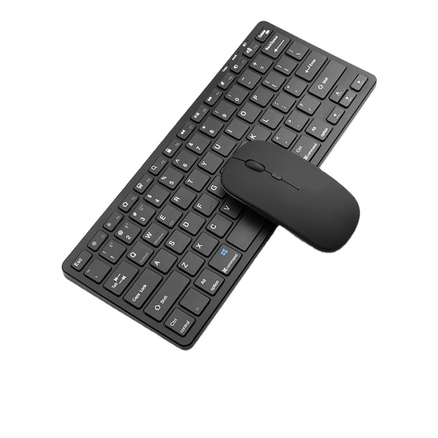 Rechargeable BT 2.4G Office Wireless Keyboard Mouse Combo Sets for Windows Laptop Tablet Long Battery Life Portable