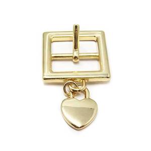 Hebilla de Cinturón Cuadrada de Metal Dorado Brillante, Accesorios Personalizados Jinming - Product Image 6