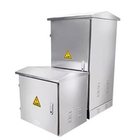 Gabinete de Red de Acero Inoxidable, Tipo Exterior, Montaje en Suelo, para Equipos de Conmutación, Gabinete Estándar de 19 Pulgadas, 1.2 Metros