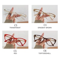 Lunettes de Lecture Photochromiques en Plastique Métallique Œil de Chat Anti-Reflets Anti-Lumière Bleue pour Filles et Femmes