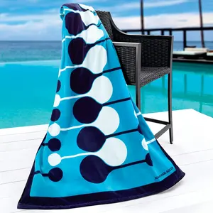 Wholesale Customized high-quality gift multi-color printed cotton universal beach towels