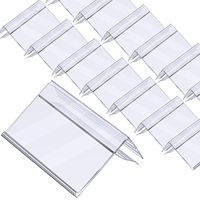 Porte-étiquettes adhésifs en PVC personnalisés pour panneaux grillagés et crochets de rayonnage métallique