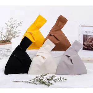 KAIFEI INS Beste Verkauf Asiatischen Stil Schlüssel Beutel Baumwolle Knoten Tasche Leinwand Werbe Tasche