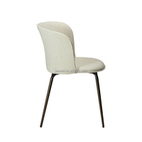 2024 luxe moderne Silla Rosa blanc bras chaise café Restaurant maquillage chaise salle à manger meubles velours tissu salle à manger chaise ensembles