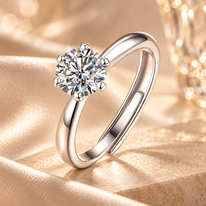 2กะรัตราคาถูกเงินสเตอร์ลิง925 <span class=keywords><strong>Moissanite</strong></span> รัศมีแหวนเพชรรอบสดใสตัดสำหรับเธอ<span class=keywords><strong>แหวน</strong></span>แต่งงานผู้หญิงเครื่องประดับ - Product Image 6