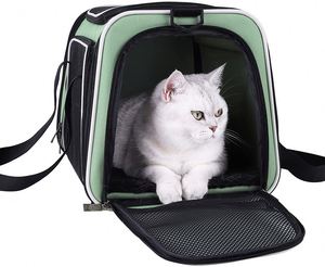 Easy Vet Visit Pet Carrier for Medium Cats and Small Dogs. Safe, Comfortable and Convenient. Airline Approved, <b>Top</b> <b>Loading</b> and C - Product Image 1
