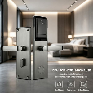 Serrure de porte intelligente RFID pour hôtel OEM, ensemble de poignées de porte sans clé en acier inoxydable pour appartement et bureau, logo personnalisé - Product Image 6