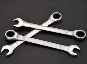 6-32mm Dual-Purpose Chrome Ratchet <strong>Combination</strong> <strong>Wrench</strong> 72T Open-End Box-End Gear CRV DIY Grade Metric for Industrial Use - Product Image 5