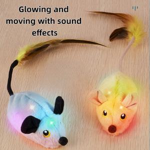 لعبة القط القابلة لإعادة الشحن للقطط الداخلية التحكم عن بعد التفاعلية لعبة القط التلقائي الكهربائية مع ذيل الريش - Product Image 4