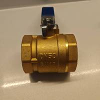 Vanne à boisseau sphérique en laiton 2 pièces, filetage interne femelle 1/2"-4", à levier manuel, pour le contrôle de l'eau et du gaz dans les conduites