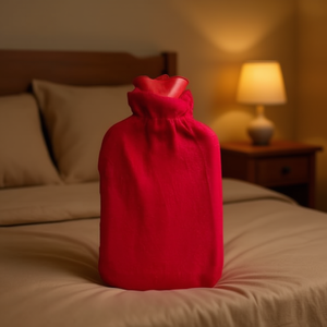 Single Color Elastic Closure Hot Water Bottle 2048ml Red For Warmth Relief - Product Image 3