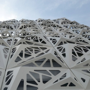 <strong>3D</strong> Metal <strong>Facades</strong> Architectural Decorative Laser Cut Aluminum Alloy Cladding <strong>Wall</strong> <strong>Panel</strong>