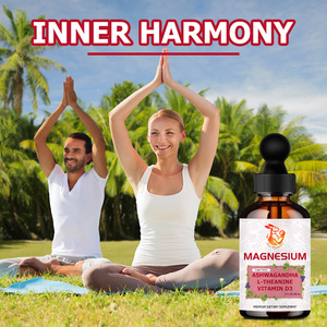Private Label Magnesium Oral Liquid Drops Supplements with L-Theanine Ashwagandha Better Cognitive Function Dietary Supplements - Product Image 3