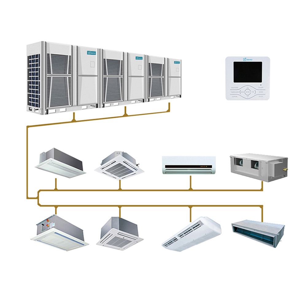 Мультиуличный инвертор система ОВКВ центральный кондиционирование внутренний разделенный воздуховод 36000Btu VRF VRV система кондиционирования воздуха