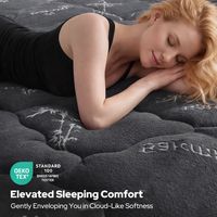 Protège-matelas en tissu de bambou lavable, respirant, doux, épais, matelassé, tricoté, antibactérien, certifié Oeko-Tex
