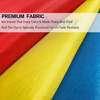 Drapeau de la République Démocratique du Congo Kinshasa, 100% Polyester, 90x150cm, en Stock, Prêt à Expédier