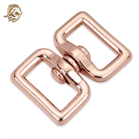 HORSELOVE Boucle pivotante en forme de 8 25*51mm 102095 Quincaillerie pivotante Mousqueton en alliage de zinc Durable Haute qualité Personnalisable