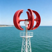 Système d'éolienne à axe vertical hors réseau Bessent NE-400R pour la maison, 200W 12V/24V, 5 pales, générateur de type lanterne, diamètre du rotor 0,9m