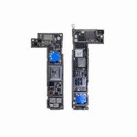 Motherboard CNC Poles Halus untuk Perbaikan iPhone X XS XR XS MAX 11 12 Pro 13 Mini 14 Plus 15 16 17 Papan PCB Utama Tanpa Baseband CPU