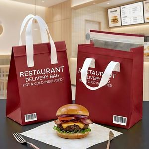Wholesale Insulated Food Delivery Bags Custom Printed Thermal Cooler Bags for Restaurants - Product Image 2