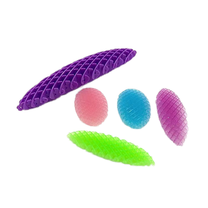 Juguete Sensorial de Plástico Duradero con Forma de Gusano para Dedos, Novedoso Juguete Elástico Deformable para Aliviar el Estrés para Adultos, Novedad y Juguete de Broma - Product Image 3