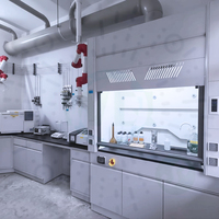 Laboratoire en acier WIN-Q E751 pour l'analyse de gaz spécialisés, stations de gaz, certifié ISO, style US/UE, capacité de 2 à 10 personnes