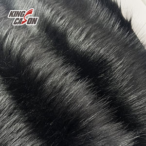Kingcason fábrica china 100% poliéster tejido sólido teñido Pelo Largo perro tela <span class=keywords><strong>de</strong></span> piel sintética para damas ropa abrigo chaqueta Juguetes - Product Image 6