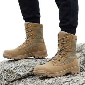 Bottes de randonnée tactiques imperméables à tige haute pour hommes HBA03, couleur olive, durables, pour le trekking en plein air, chaussures de terrain tactiques - Product Image 5