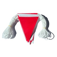 Drapeaux de sécurité de stationnement avec étiquettes réfléchissantes avertissement de propriété privée. Contrôle de la circulation et drapeaux de bannière solides drapeaux de Triangle de ficelle