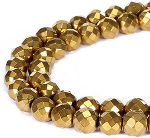 공장 직접 판매 적철광면 처리 된 구슬 느슨한 구슬 도매 diy 보석 액세서리 - Product Image 1