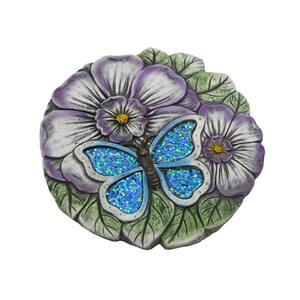 <span class=keywords><strong>Vendita</strong></span> calda All'aperto Cemento Decorazione del <span class=keywords><strong>Giardino</strong></span> Stepping Stones Con Farfalla & il Fiore - Product Image 6