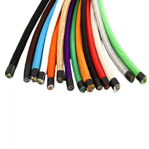 Cable trenzado certificado Ce/vde /saa/cul, Cable eléctrico de algodón de cobre