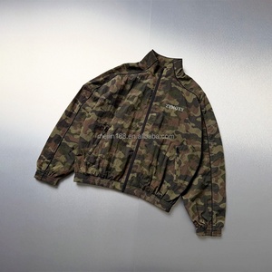 Custom Streetwear Camouflage Design <b>Jackets</b> for Men Lightweight Comfort Windbreaker Zipper Coat 3m Reflective <b>Camo</b> Nylon <b>Jackets</b> - Product Image 1