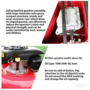 Cortadora de Césped Autopropulsada de Gasolina de 20 Pulgadas y 4 Tiempos de Alta Productividad con Diseño Portátil para Uso Doméstico - Product Image 4