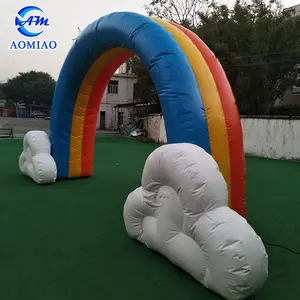 Thiết Kế Mới Cầu Vồng Inflatable Arch Chào Mừng Inflatable Entrance Arch Cho Advsertising