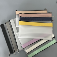 Sac de caisse mat personnalisé pas cher Transparent grande capacité porte-crayon avec logo examen porte-crayon enveloppes de trésorerie