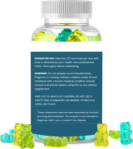 Gummies molles Hezong pour femmes, <span class=keywords><strong>calcium</strong></span>, magnésium, zinc, vitamine D3, 60 unités, soutient la santé des os, la fonction nerveuse, l'immunité, l'énergie, le sommeil - Product Image 4