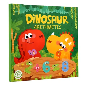 Children's Montessori Games Magnetic Dinosaur Arithmetic Book Math Addition Subtraction Decomposition Math Toys Educational Toys