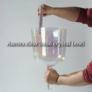 Cuenco de Cristal para Terapia de Sonido, Cuenco de Cuarzo de Alta Calidad con Luz Cósmica, Instrumento de Sanación por Sonido, Portátil - Product Image 1