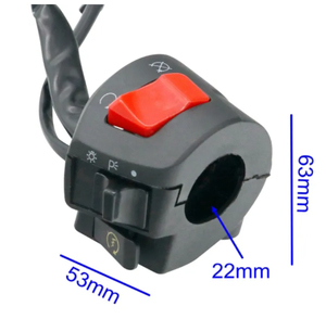 Interrupteur de guidon de moto étanche, interrupteur de commande de klaxon et de clignotants pour Yamaha Honda Kawasaki Suzuki Haojue - Product Image 6