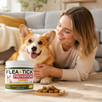 TK Comprimés à croquer anti-puces pour animaux de compagnie, saveur poulet, pour chiens et chats, protection longue durée, échantillon gratuit, vente chaude