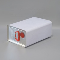 Bidon en fer blanc oblong personnalisé de 10 L pour huile de réfrigération, conteneur en fer blanc avec joint de sécurité pour l'emballage de liquides chimiques