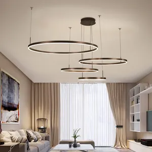 Traditional Type Modern Style Industrial Aluminum Acrylic Indoor Led Chandelier Pendant Lights