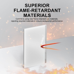 Bảo hành 20 năm Nam Mỹ 10A 115-250V điện áp phổ quát PC Glass Bảng điều chỉnh 1 gang tường chuyển đổi trong màu trắng xám xanh tùy chọn - Product Image 5