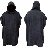 Serviette de plage poncho à capuche personnalisée avec logo brodé et impression numérique pour adultes - Portable, séchage rapide, légère