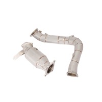Konverter Katalisasi Berinsulasi Baja Tahan Karat Downpipe Pipa Depan Gpf untuk Audi A4 A6 A7 Q5 2.0T B9.5 2022- Tebal 1.5mm Garansi 1 Tahun