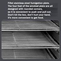 Four de fumage commercial automatique 220V en acier inoxydable pour viande, poisson et saucisses, fumoir à fumée sèche, capacité 20kg