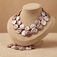 Perles de culture d'eau douce naturelles, grandes, carrées, baroques, violettes, 20 mm, faites à la main, en vrac, pour accessoires de bijoux, en promotion