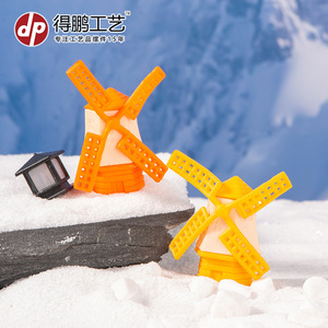 <b>Miniature</b> Simulated Windmill Model Colorful Garden Ornament Indoor Outdoor Decorative Accessory D1353 - Product Image 4